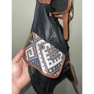 Under One Sky | Bags | Under One Sky Black Faux Leather  display picture 2
